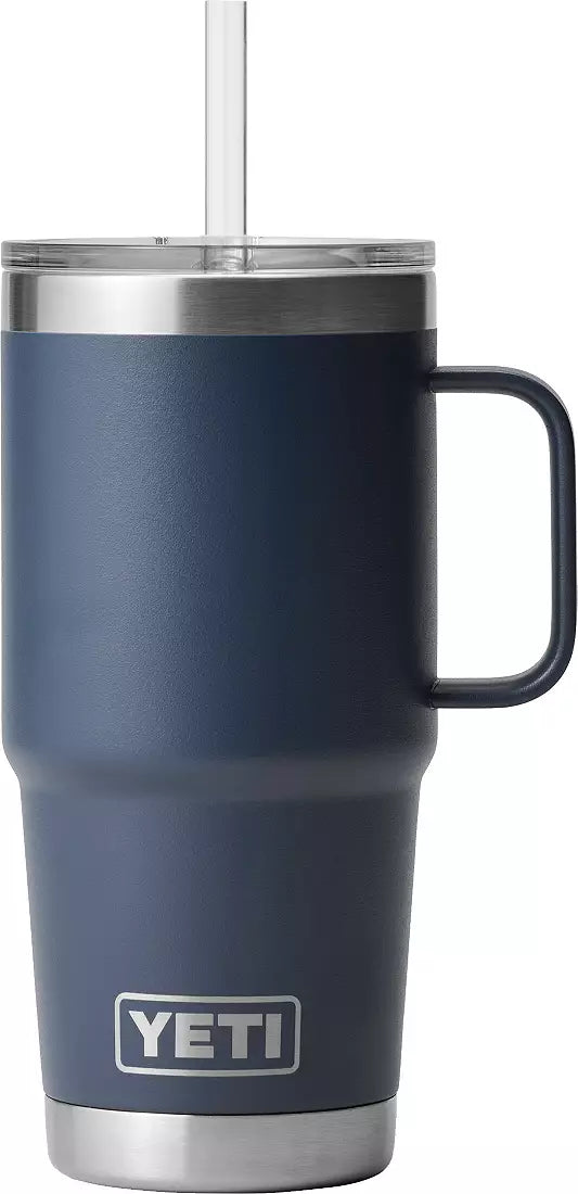 YETI 25 oz Travel Mug with Straw - Single Sided Engraving Included
