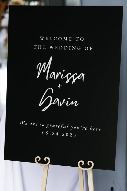 Wedding Welcome Sign