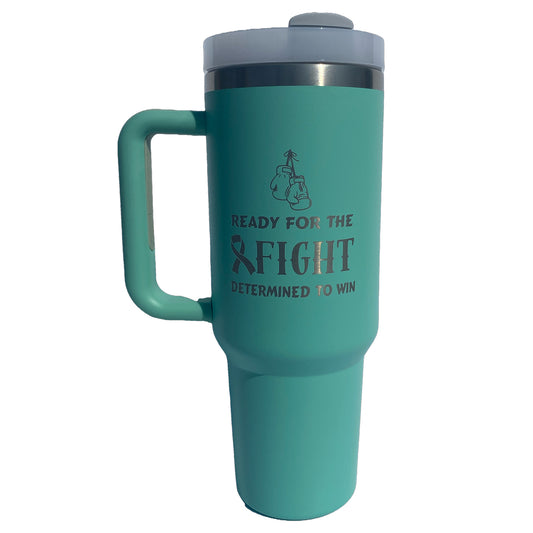 Cancer - Ready For The Fight - 40oz Premium Handle Cup