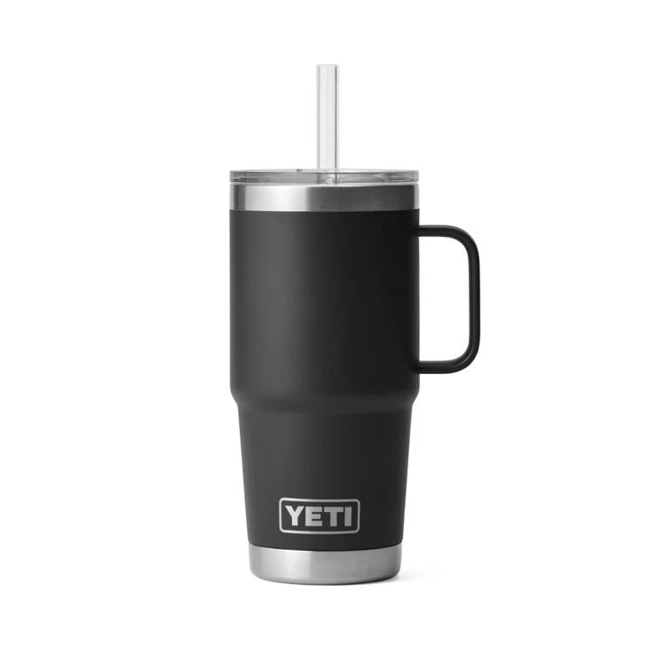 YETI 25 oz Travel Mug with Straw - Single Sided Engraving Included