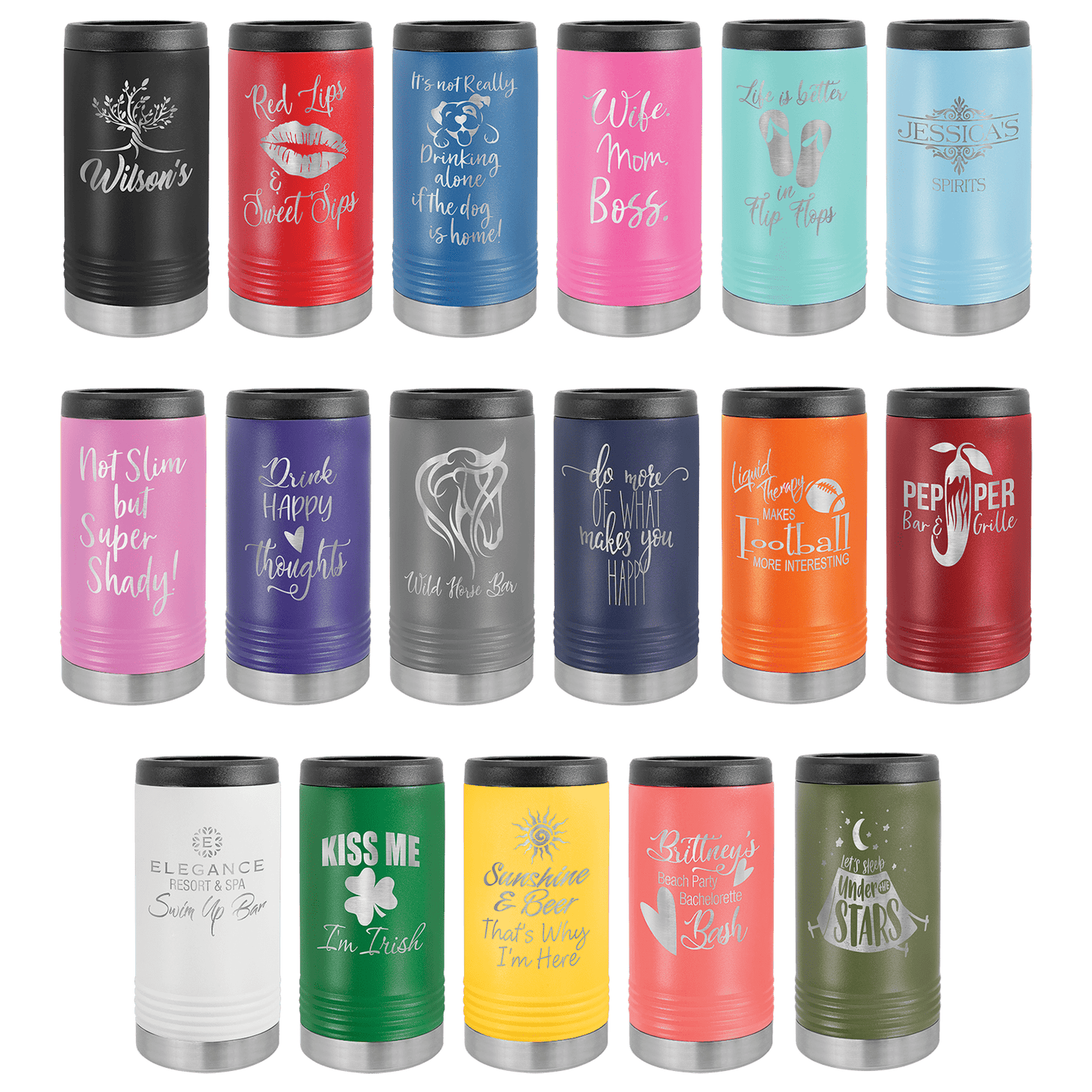 Slim Can Cooler Beverage Holder
