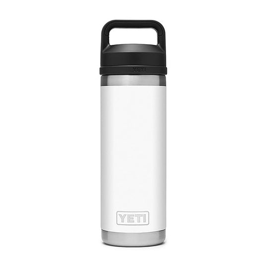 White YETI 18oz bottle with custom engraving