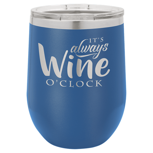 12 oz Stainless Steel Wine Tumbler